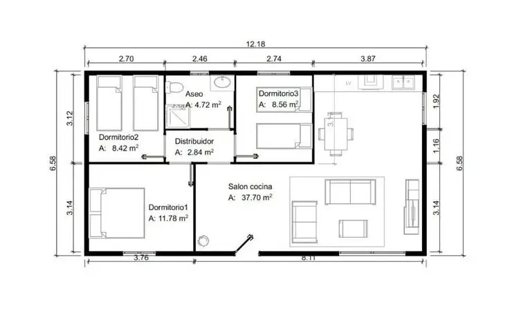 Modelo Cuartón plano